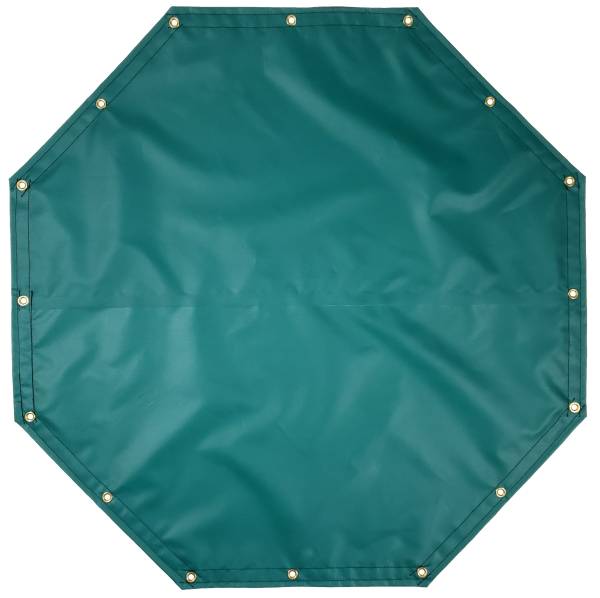Custom Octagon Shaped Tarp Cover - 14oz Solid Vinyl Coated Polyester