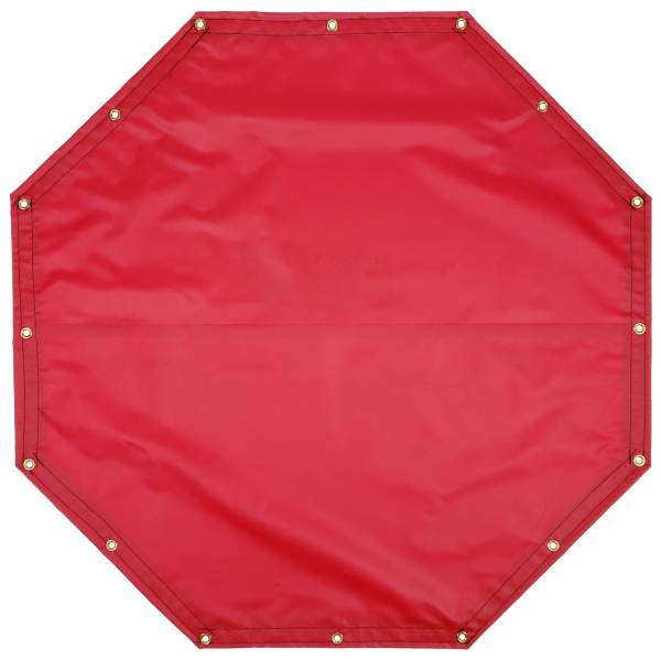 Custom Octagon Shaped Tarp Cover - 18oz Solid Vinyl Coated Polyester