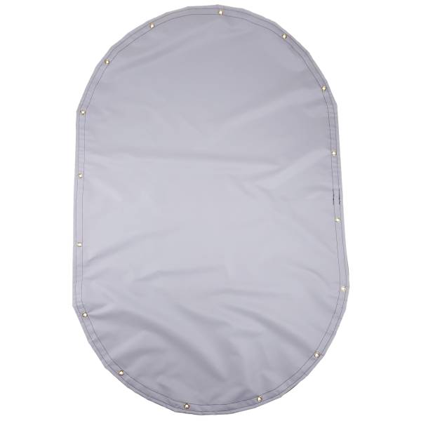 Custom Oval Shaped Tarp Cover - 22oz Solid Vinyl Coated Polyester