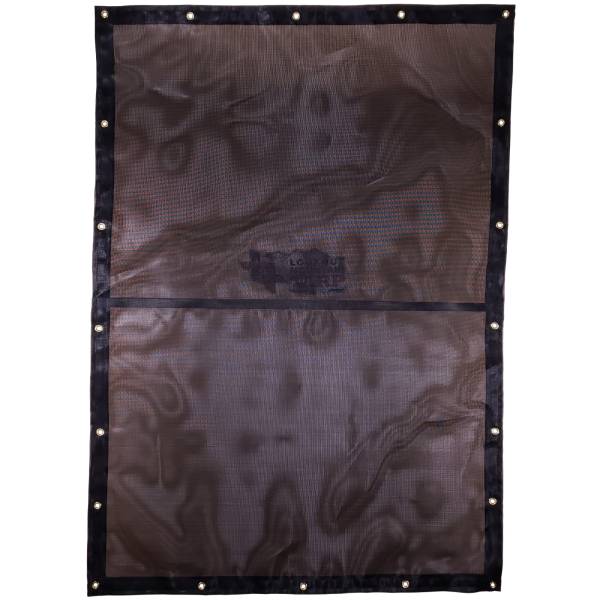 Custom Rectangle Shaped Tarp Cover - 7.5oz Closed Mesh 95% Solid Black