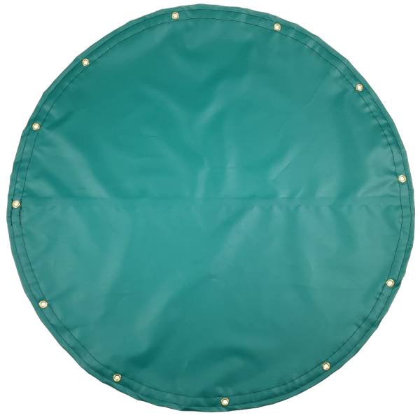 Custom Round Shaped Tarp Cover - 14oz Solid Vinyl Coated Polyester