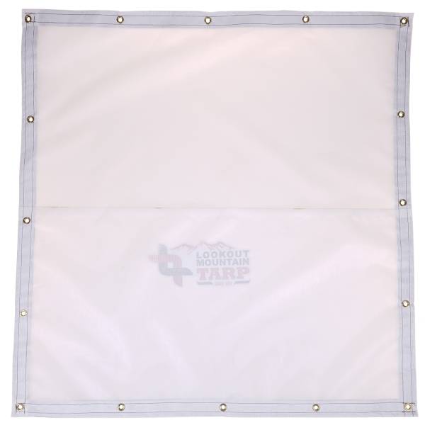 Custom Square Shaped Tarp Cover - 9oz Vinyl Coated Mesh 80% Solid
