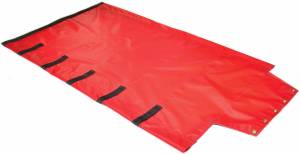 18oz-solid-vinyl-roll-tarp-with-flap-for-end-dump-trailer-end-view