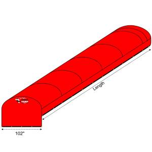 Covered Wagon Truck Tarp for 102" Wide Flatbed Trailer with Side Kit