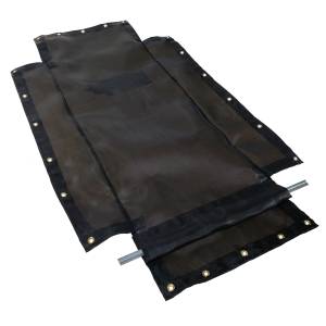 75oz-mesh-flip-tarp-with-flaps-for-dump-truck-bed-trailer-side-view-pipe