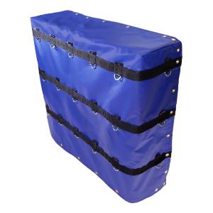 8'x8'x2' Fitted Nose Smoke Tarp for Flatbed Truck Trailer