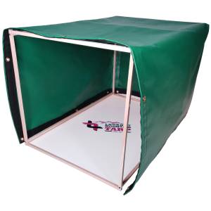 Custom 4-Sided Box Shaped Tarp Cover - 18oz Vinyl Coated Polyester