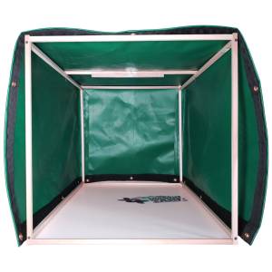 Custom 4-Sided Box Shaped Tarp Cover - 18oz Vinyl Coated Polyester