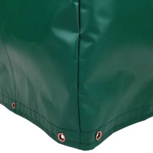 Custom 4-Sided Box Shaped Tarp Cover - 18oz Vinyl Coated Polyester