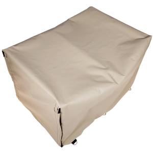 Custom 6-Sided Box Shaped Tarp Cover with Opening - 18oz Vinyl Coated Polyester