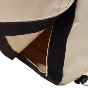 Custom 6-Sided Box Shaped Tarp Cover with Opening - 18oz Vinyl Coated Polyester