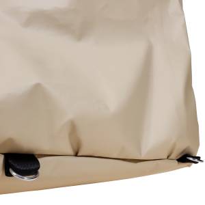 Custom 6-Sided Box Shaped Tarp Cover with Opening - 18oz Vinyl Coated Polyester