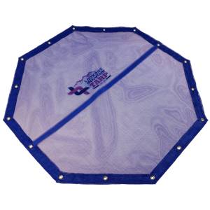 Custom Octagon Shaped Tarp Cover - 11oz Vinyl Coated Mesh 55% Solid