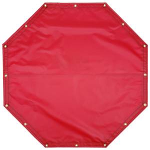 Custom Octagon Shaped Tarp Cover - 18oz Solid Vinyl Coated Polyester