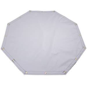 Custom Octagon Shaped Tarp Cover - 22oz Solid Vinyl Coated Polyester