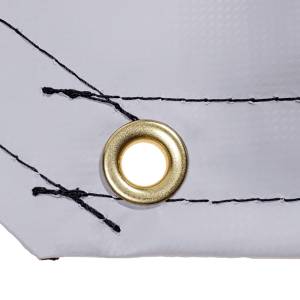 Custom Octagon Shaped Tarp Cover - 22oz Solid Vinyl Coated Polyester