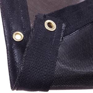 Custom Octagon Shaped Tarp Cover - 7.5oz Closed Mesh 95% Solid Black