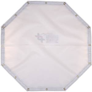 Custom Octagon Shaped Tarp Cover - 10oz Vinyl Coated Mesh 80% Solid