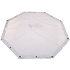 Custom Octagon Shaped Tarp Cover - 9oz Vinyl Coated Mesh 80% Solid