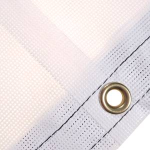 Custom Octagon Shaped Tarp Cover - 9oz Vinyl Coated Mesh 80% Solid