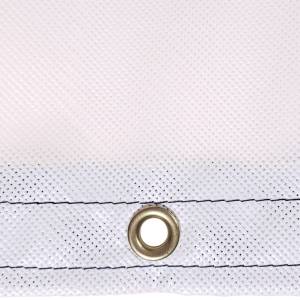 Custom Octagon Shaped Tarp Cover - 9oz Vinyl Coated Mesh 80% Solid