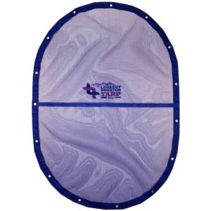 Custom Oval Shaped Tarp Cover - 11oz Vinyl Coated Mesh 55% Solid