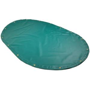 Custom Oval Shaped Tarp Cover - 14oz Solid Vinyl Coated Polyester