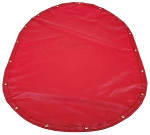 Custom Oval Shaped Tarp Cover - 18oz Solid Vinyl Coated Polyester