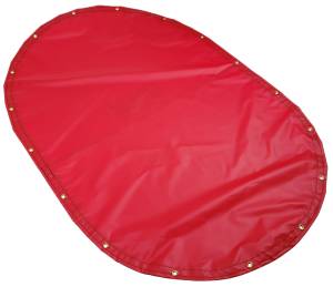 Custom Oval Shaped Tarp Cover - 18oz Solid Vinyl Coated Polyester