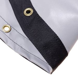 Custom Oval Shaped Tarp Cover - 22oz Solid Vinyl Coated Polyester