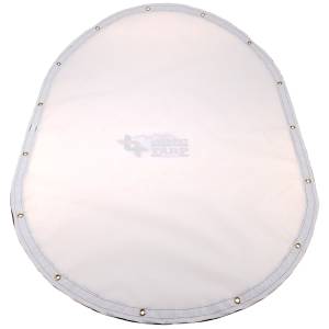 Custom Oval Shaped Tarp Cover - 9oz Vinyl Coated Mesh 80% Solid