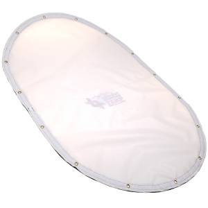 Custom Oval Shaped Tarp Cover - 9oz Vinyl Coated Mesh 80% Solid