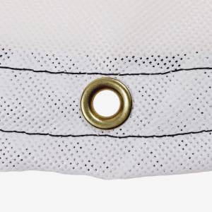 Custom Oval Shaped Tarp Cover - 9oz Vinyl Coated Mesh 80% Solid