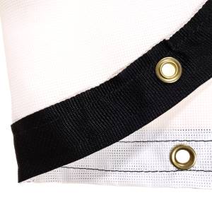 Custom Oval Shaped Tarp Cover - 9oz Vinyl Coated Mesh 80% Solid