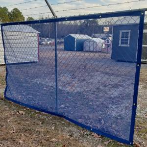Custom Privacy Screen Fence Windscreen Tarp Cover - 11oz Vinyl Coated Mesh 55% Solid