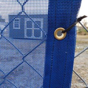 Custom Privacy Screen Fence Windscreen Tarp Cover - 11oz Vinyl Coated Mesh 55% Solid