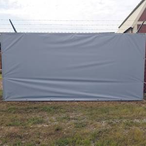 Custom Privacy Fence Screens Windscreen Tarp - 14oz Vinyl Laminated Polyester 100% Solid