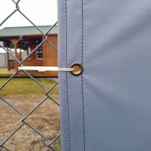 Custom Privacy Screen Fence Windscreen Tarp Cover - 13oz Vinyl Laminated Polyester 100% Solid