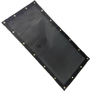 Custom Privacy Screen Fence Windscreen Tarp Cover - 7.5oz Closed Mesh 95% Solid Black