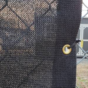 Custom Privacy Screen Fence Windscreen Tarp Cover - 9.5oz Knitted Mesh 95% Solid