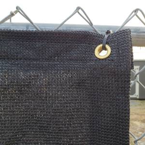 Custom Privacy Screen Fence Windscreen Tarp Cover - 9.5oz Knitted Mesh 95% Solid