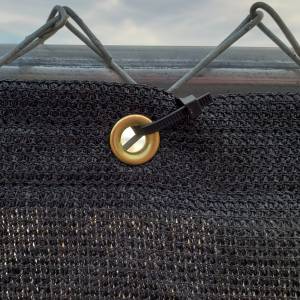 Custom Privacy Screen Fence Windscreen Tarp Cover - 9.5oz Knitted Mesh 95% Solid