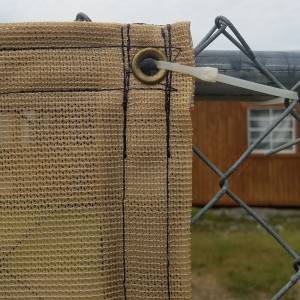 Custom Privacy Screen Fence Windscreen Tarp Cover- 8.25oz Knitted Mesh 70% Solid