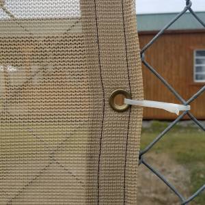 Custom Privacy Screen Fence Windscreen Tarp Cover- 8.25oz Knitted Mesh 70% Solid