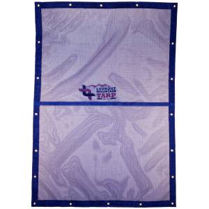 Custom Rectangle Shaped Tarp Cover - 11oz Vinyl Coated Mesh 55% Solid