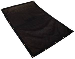Custom Rectangle Shaped Tarp Cover - 9.5oz Knitted Mesh 95% Solid