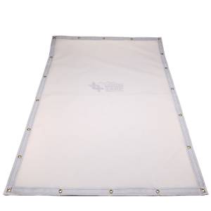 Custom Rectangle Shaped Tarp Cover - 9oz Vinyl Coated Mesh 80% Solid