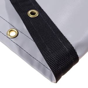 Custom Right Triangle Shaped Tarp Cover - 22oz Solid Vinyl Coated Polyester