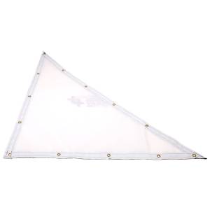 Custom Right Triangle Shaped Tarp Cover - 9oz Vinyl Coated Mesh 80% Solid