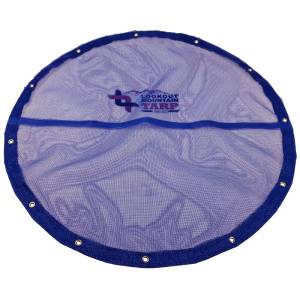 Custom Round Shaped Tarp Cover - 11oz Vinyl Coated Mesh 55% Solid